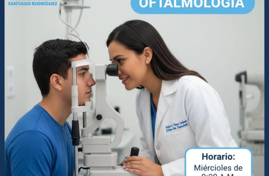 Servicio de Oftalmología disponible martes y miércoles en el Hospital Provincial General Santiago Rodríguez